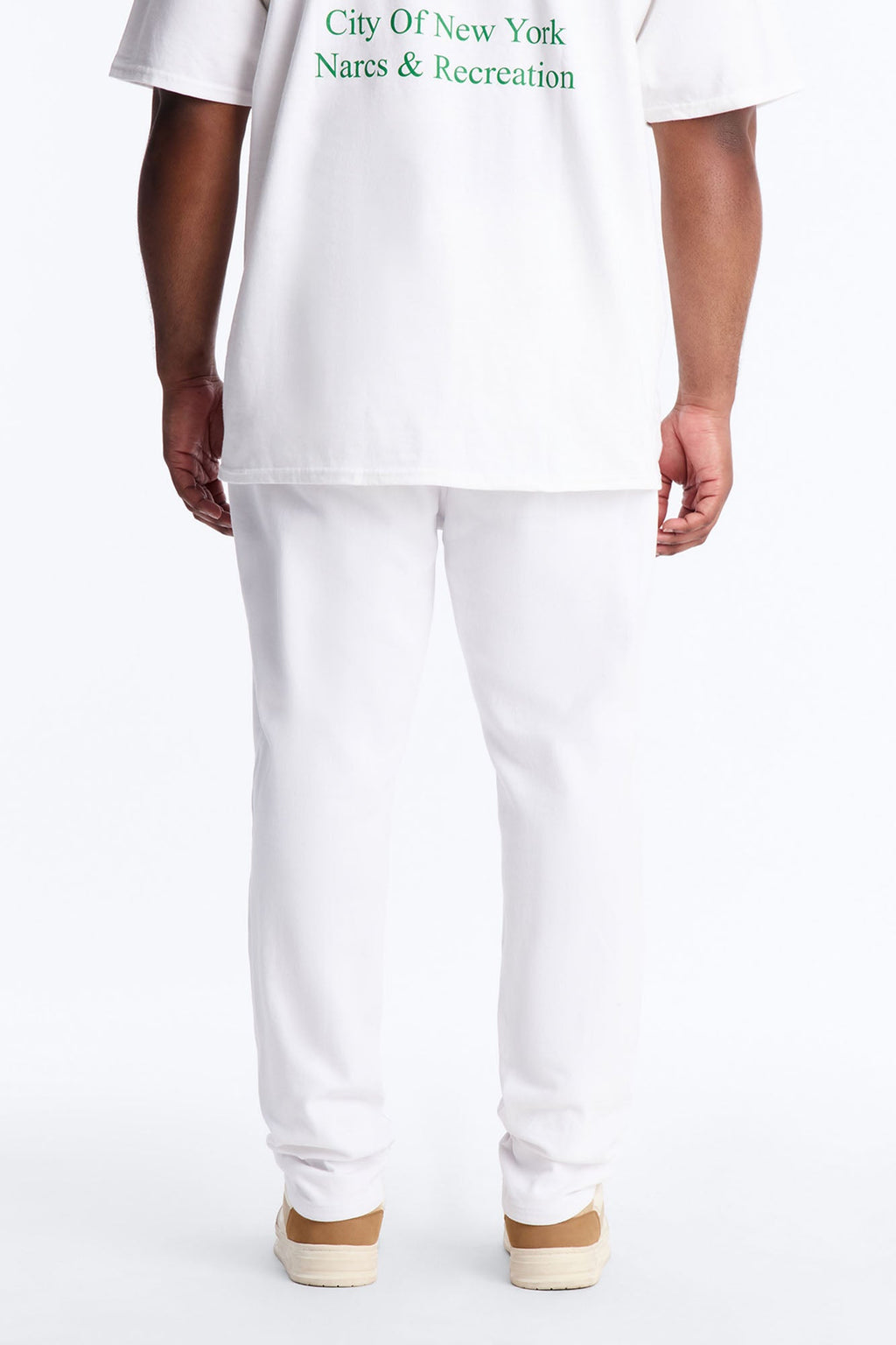 Everyday Slit Knee Skinny Jeans - White