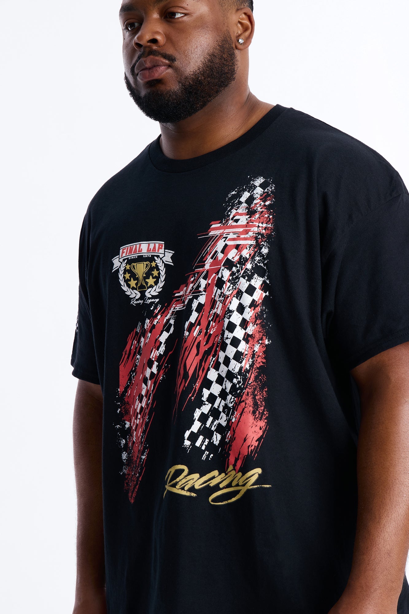 Final Lap Racing Short Sleeve Tee - Black
