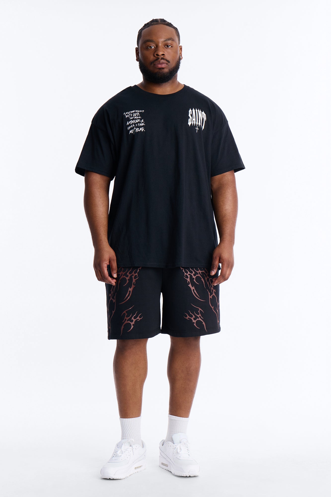 Eternal Fire Sweatshorts - Black