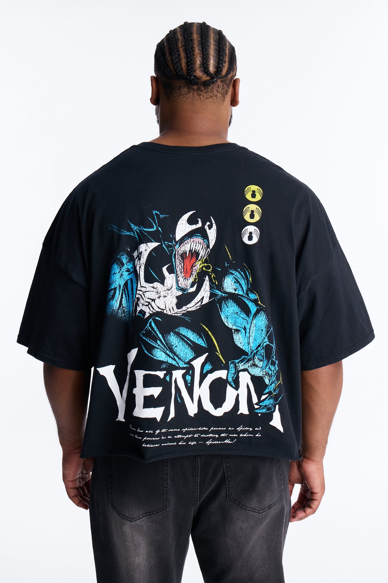 Venom The Anti Hero Boxy Short Sleeve Tee - Black