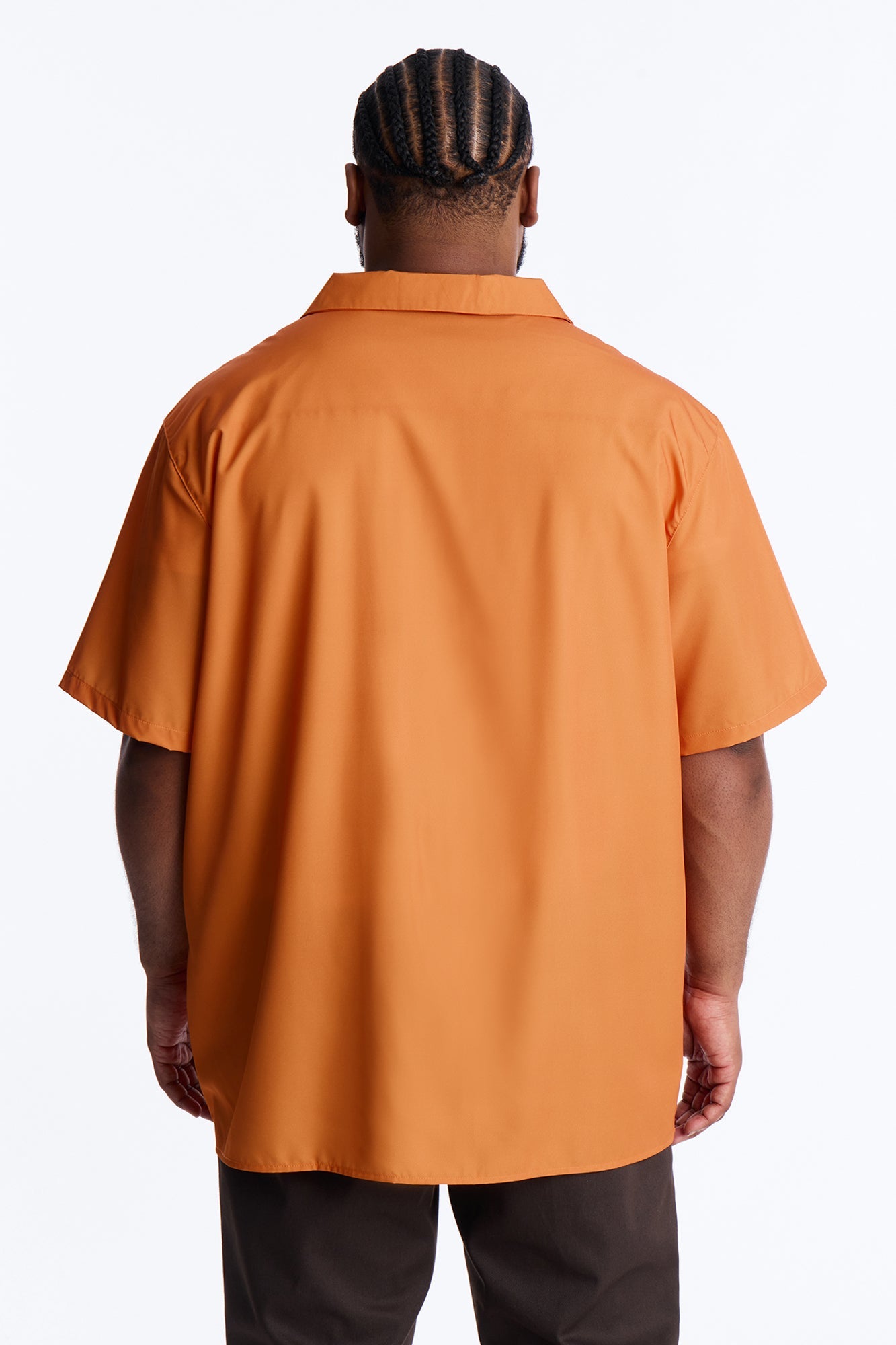 Relaxed Golden Sunshine Petals Button Up Shirt - Orange