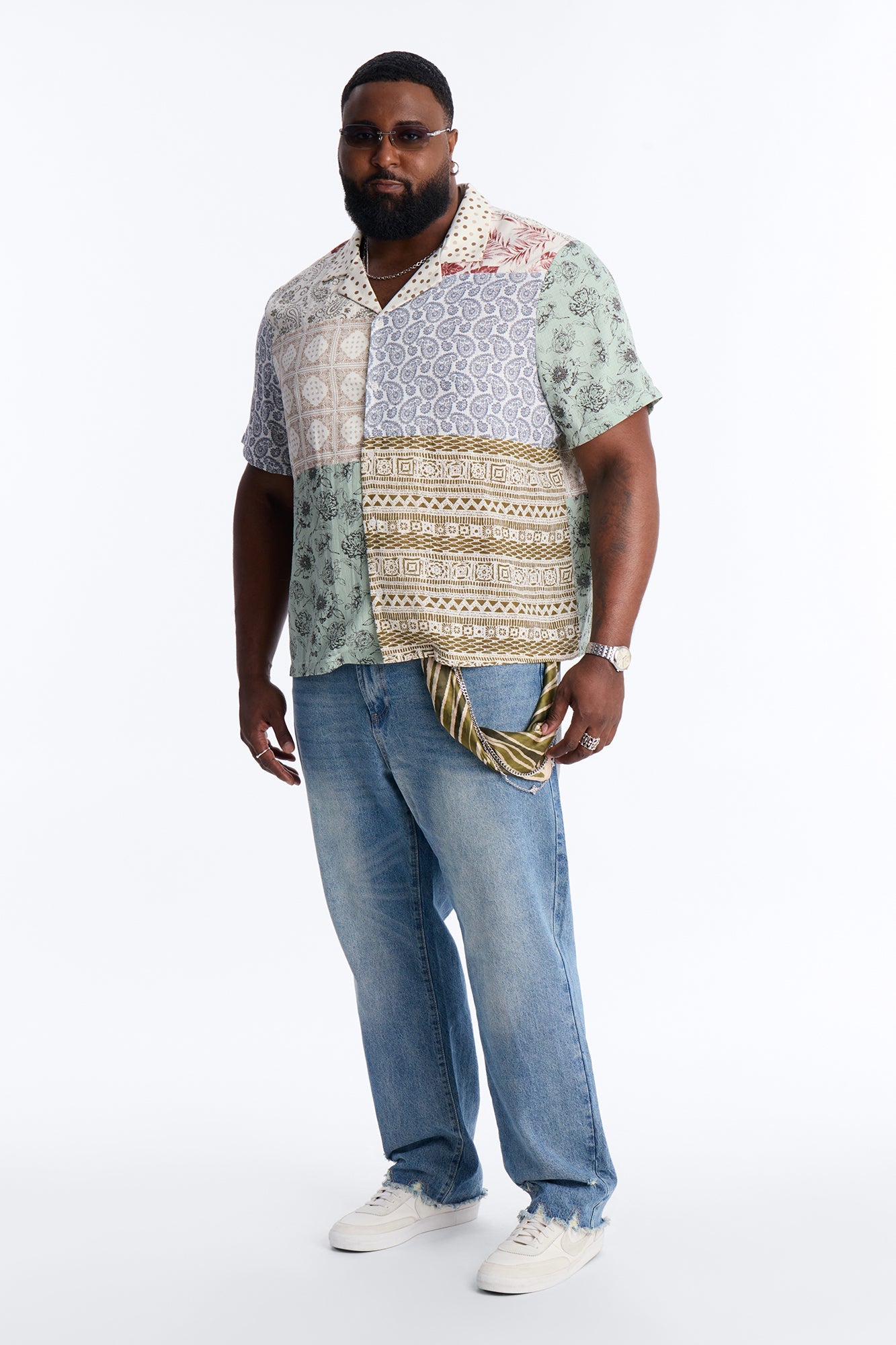 Horizon Cuban Collar Shirt - Multi Color