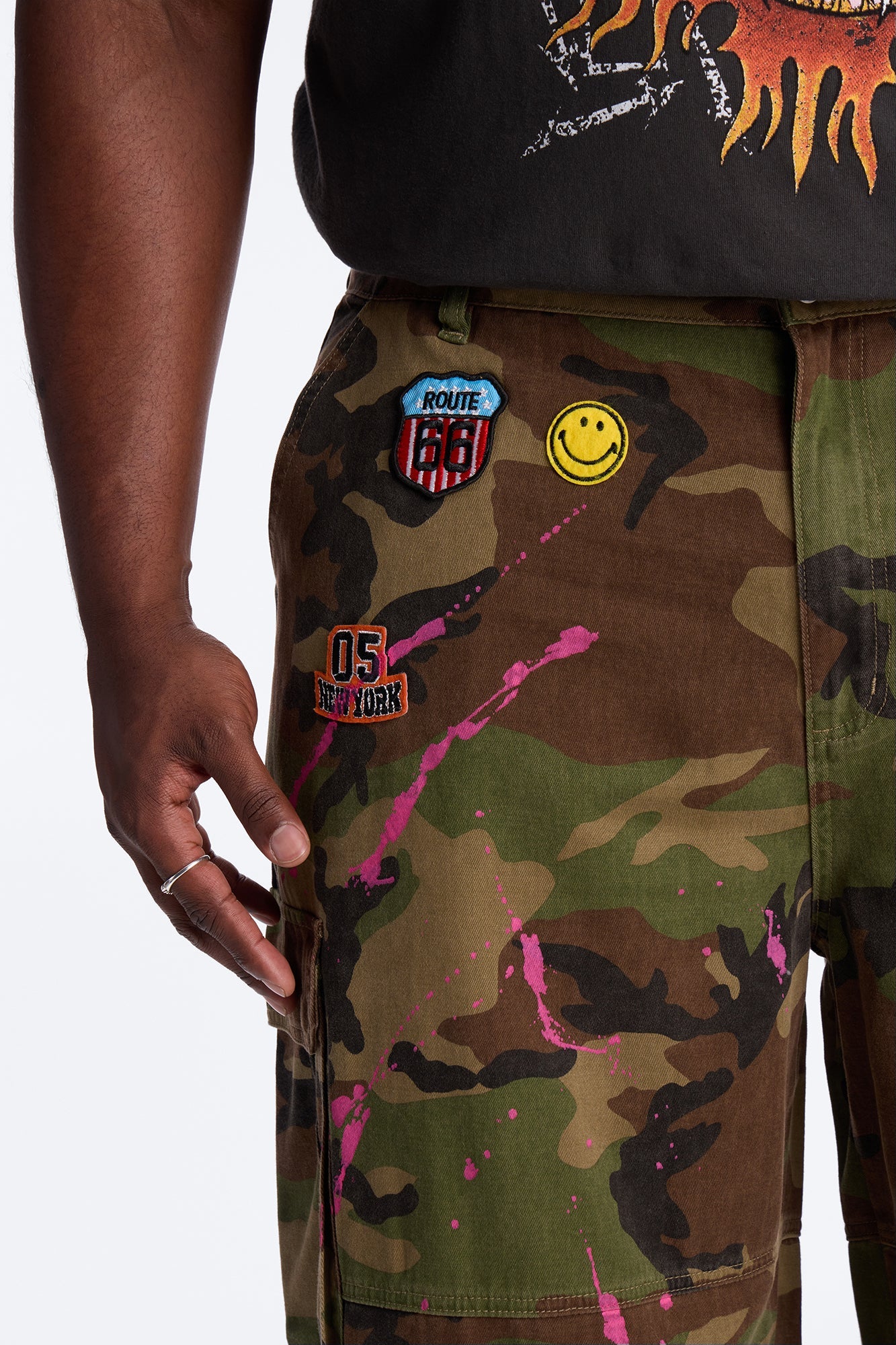 Baggy Art Collide Short - Camouflage