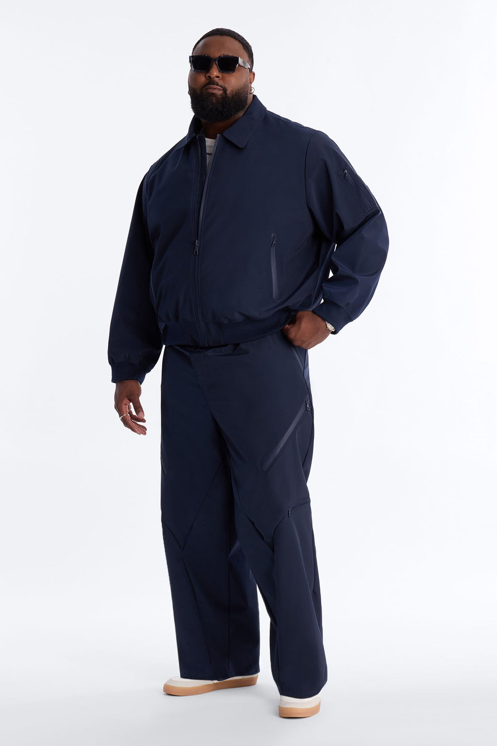 Baggy Liberty Zip Pant - Navy