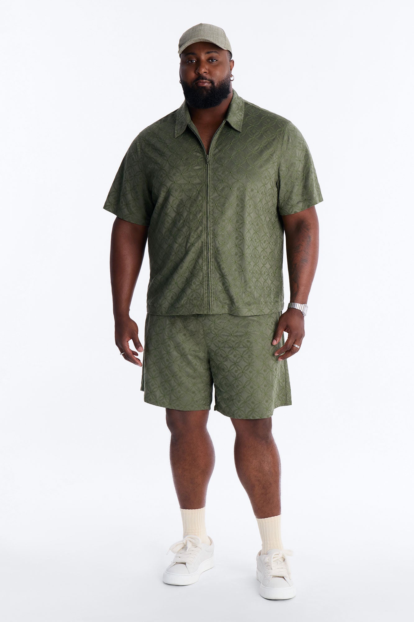 Your Island Zip Up Shirt - Green