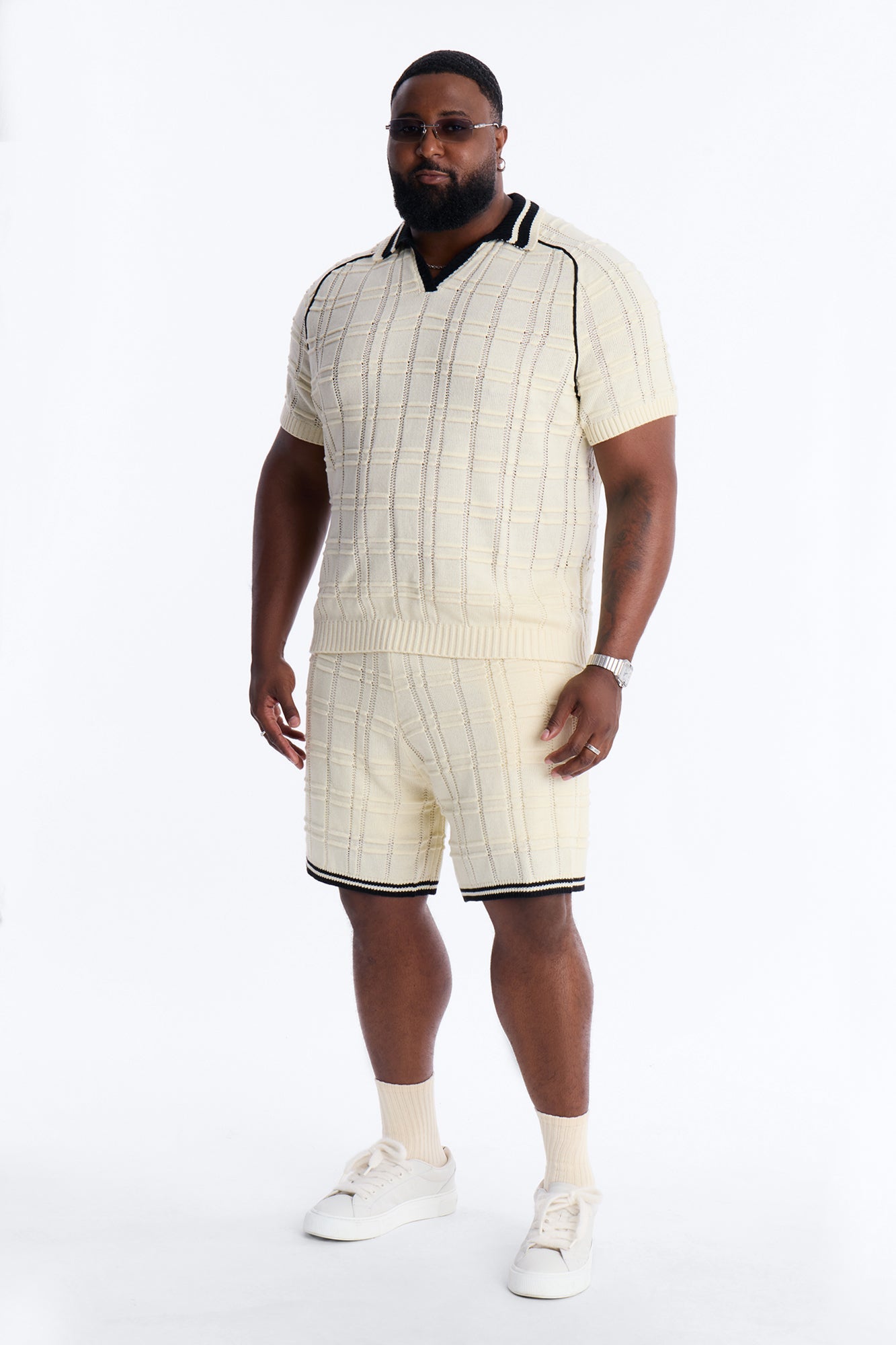 Relaxed Riviera Knit Short - Cream