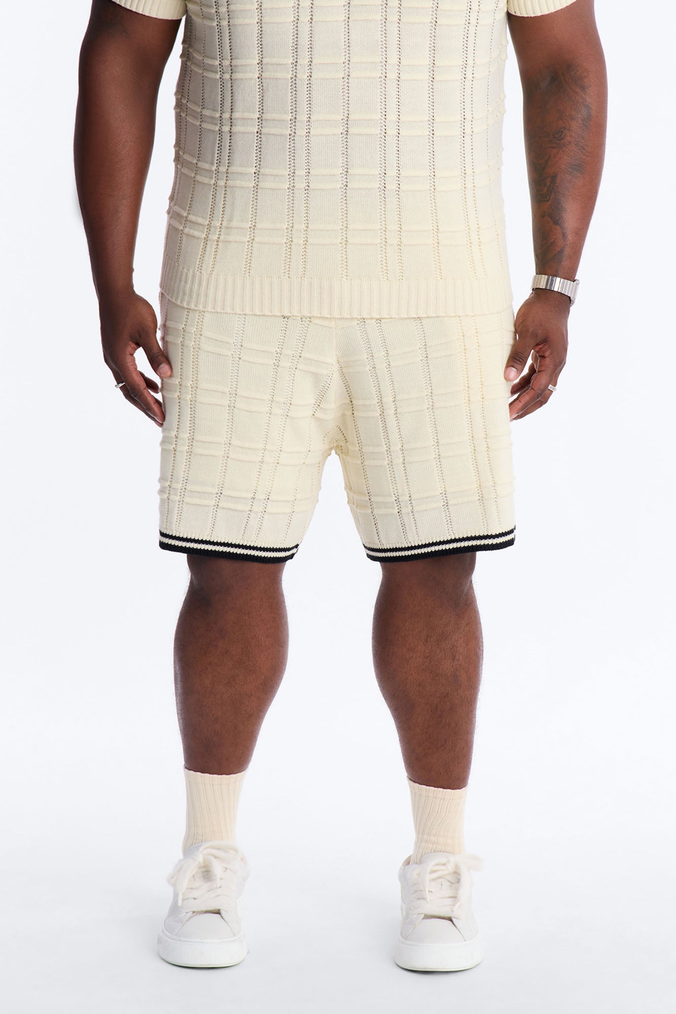 Relaxed Riviera Knit Short - Cream
