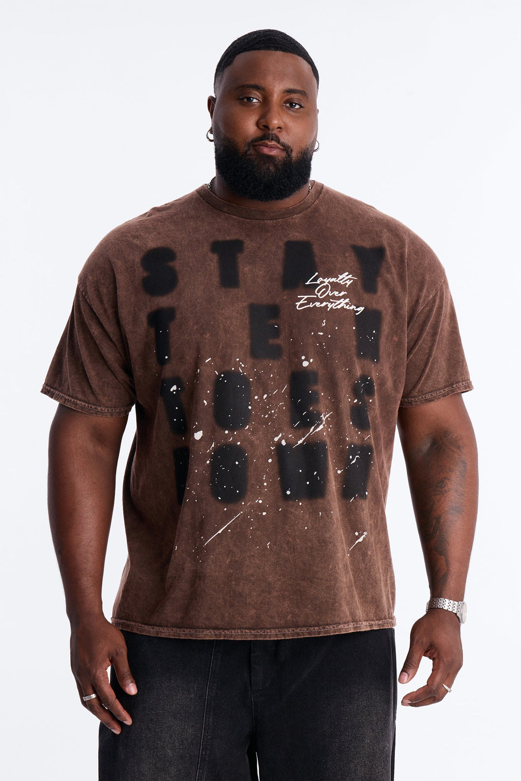 Stay Ten Toes Down Short Sleeve Tee - Chocolate