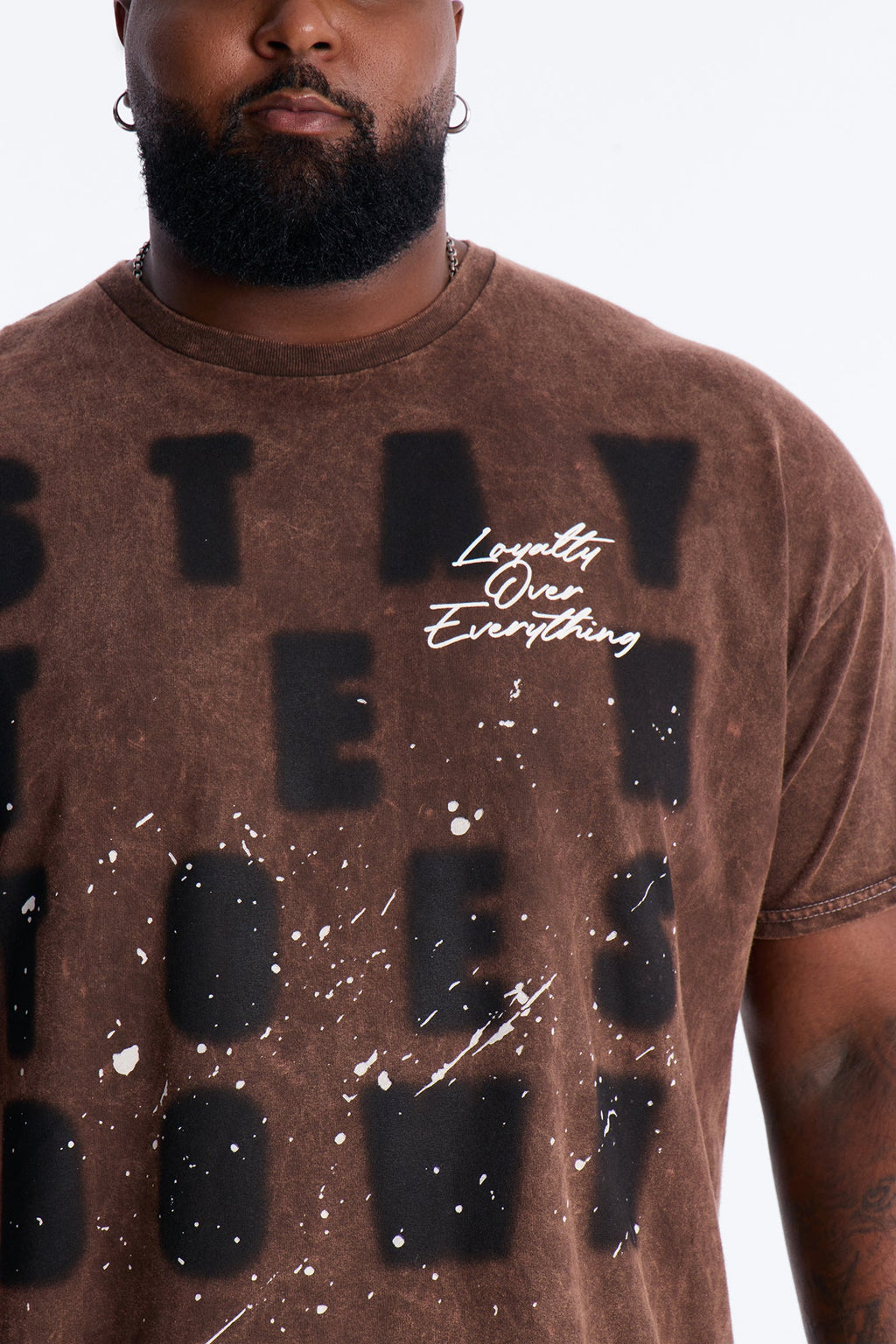 Stay Ten Toes Down Short Sleeve Tee - Chocolate