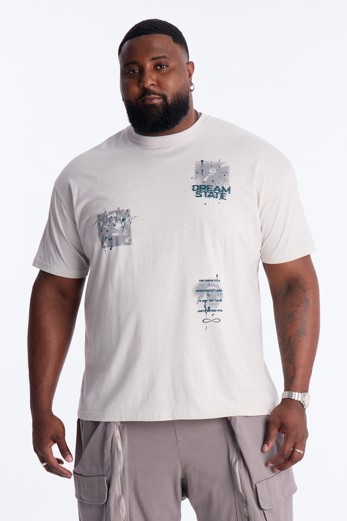 Beyond Your Dreams Short Sleeve Tee - Grey