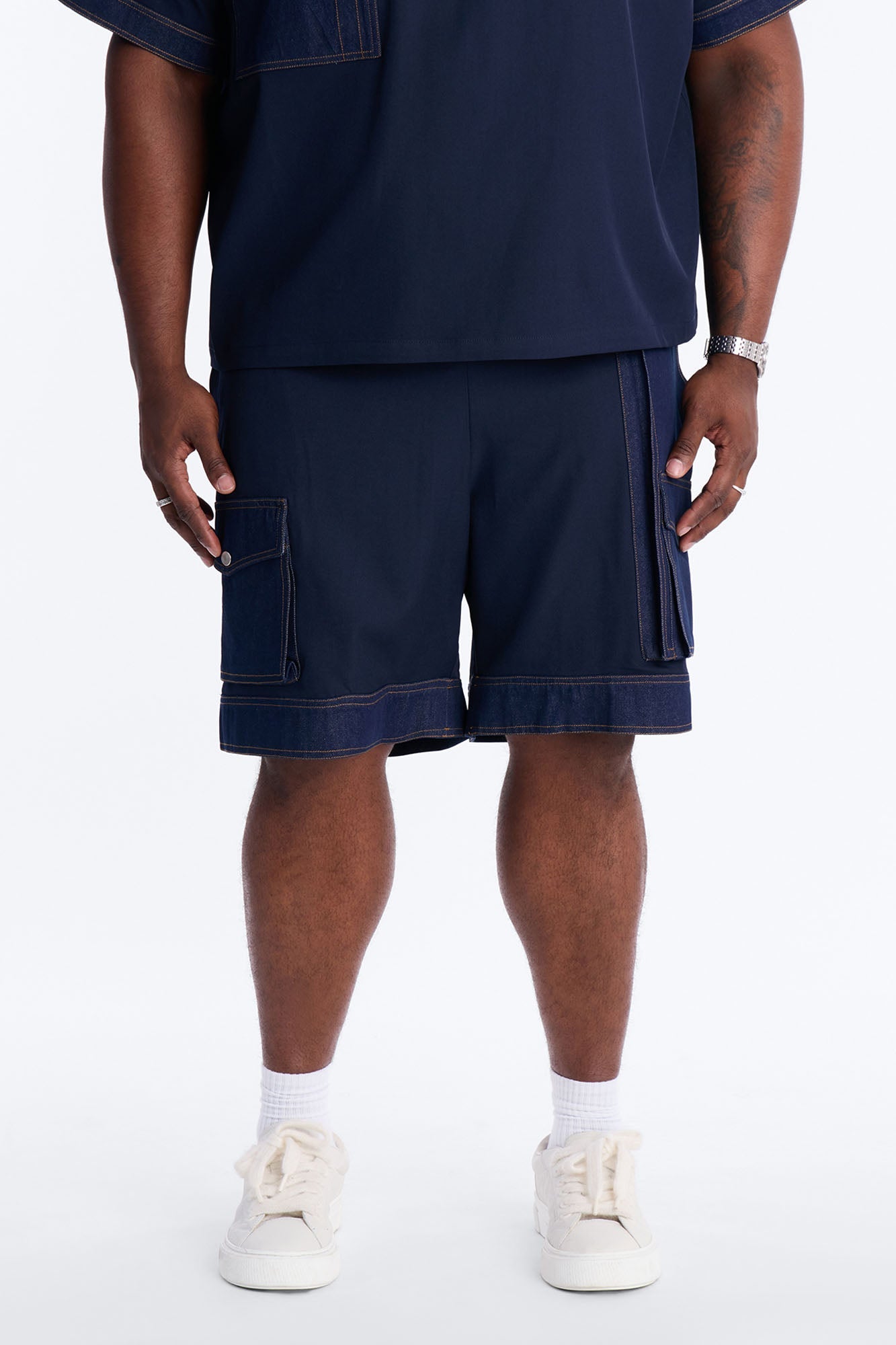 Relaxed Blueprint Cargo Short - Indigo