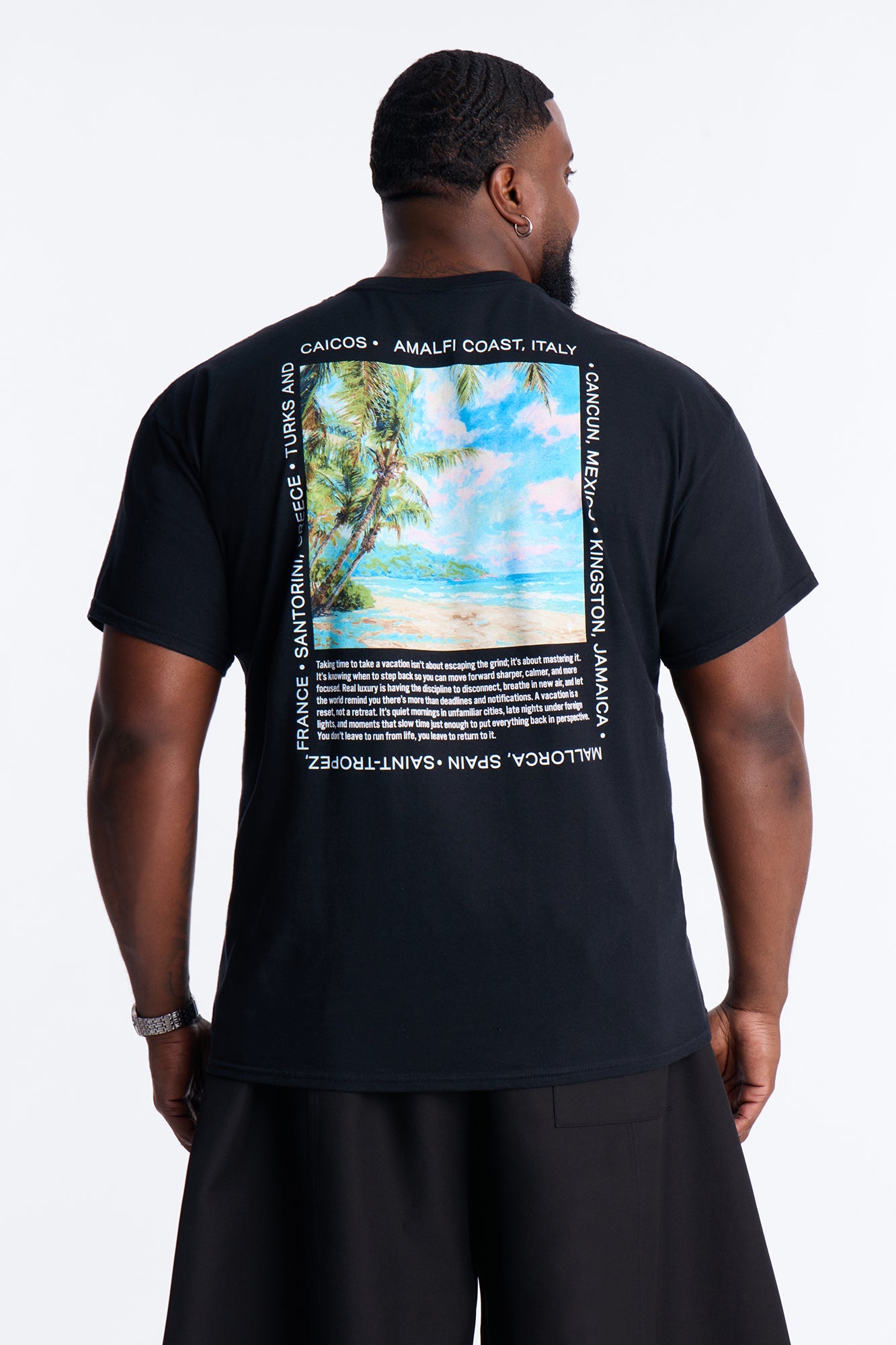 Forever Lost In Paradise Short Sleeve Tee - Black