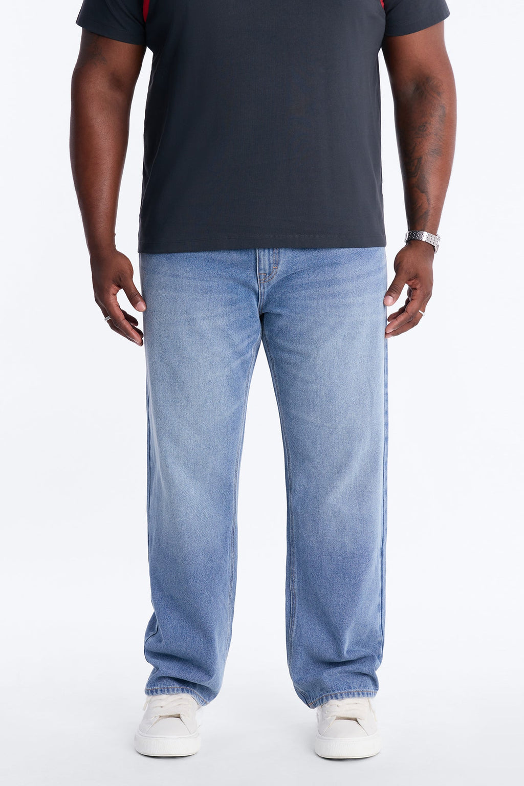 Essential Straight Rigid Jean - Medium Blue Wash