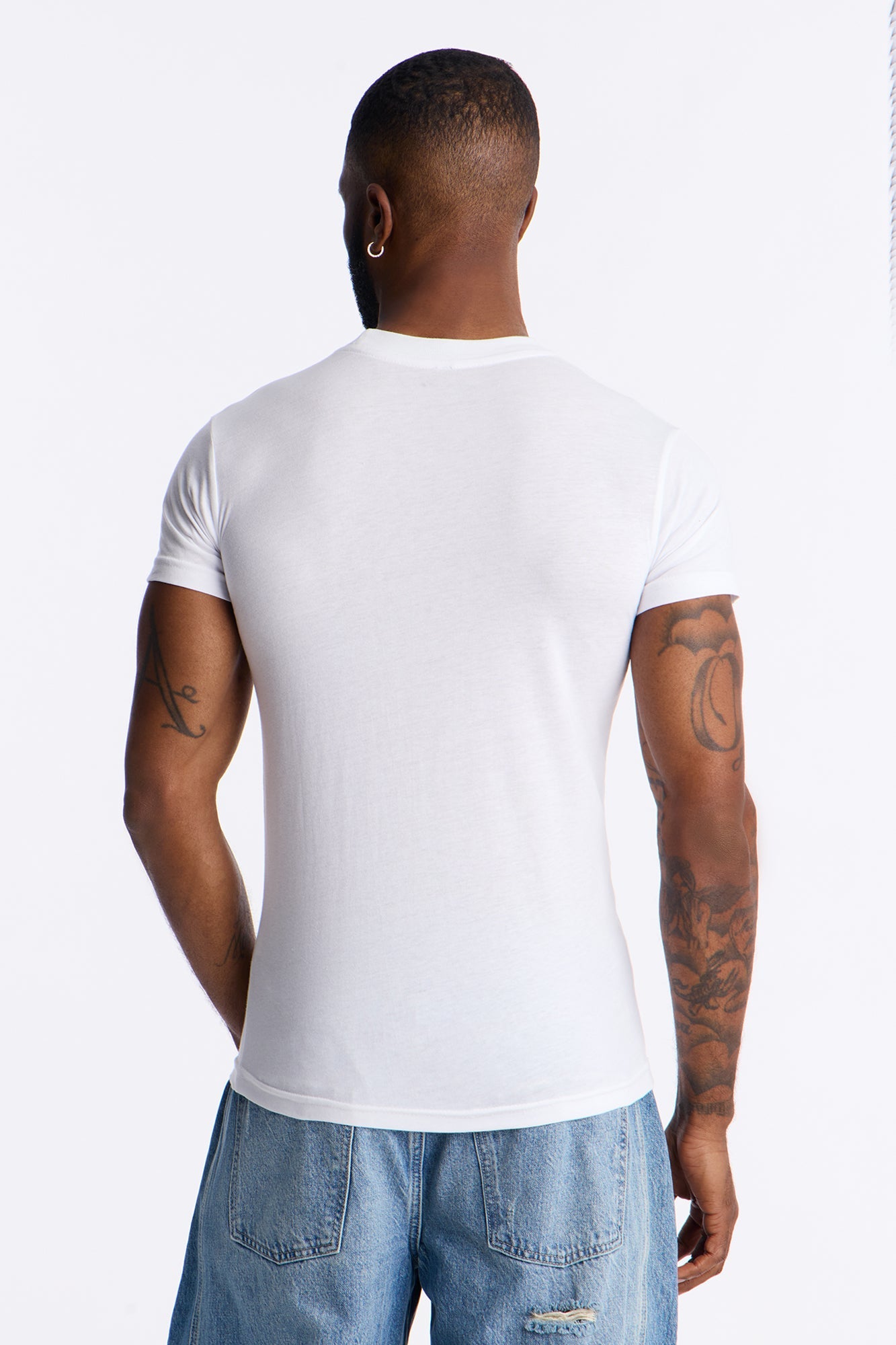Classic Muscle Fit Tee - White