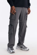 Straight Convertible Turning Point Utility Cargo Pant - Grey