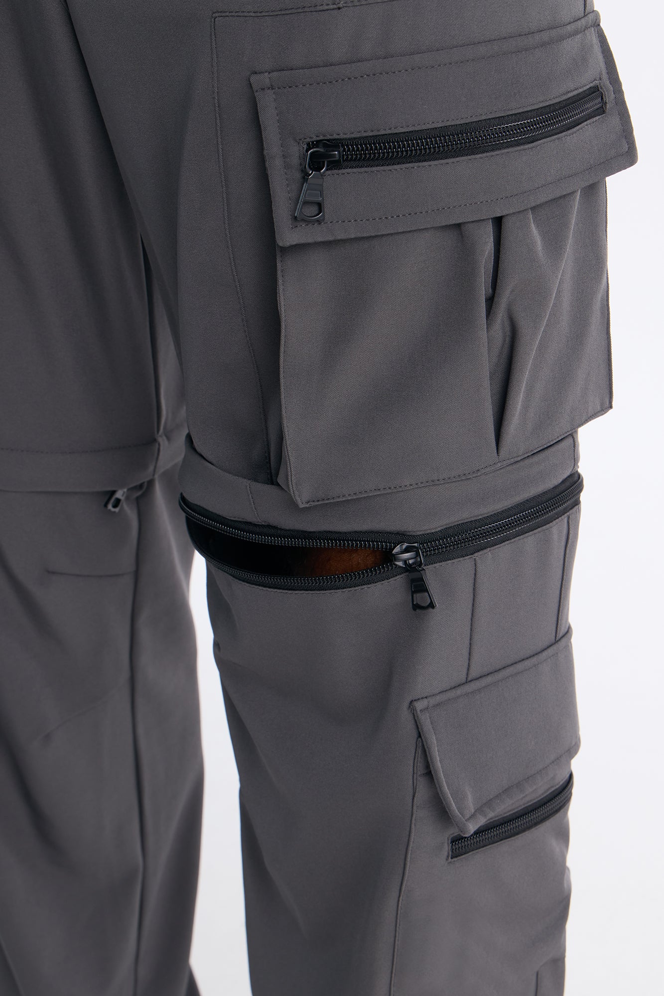 Straight Convertible Turning Point Utility Cargo Pant - Grey