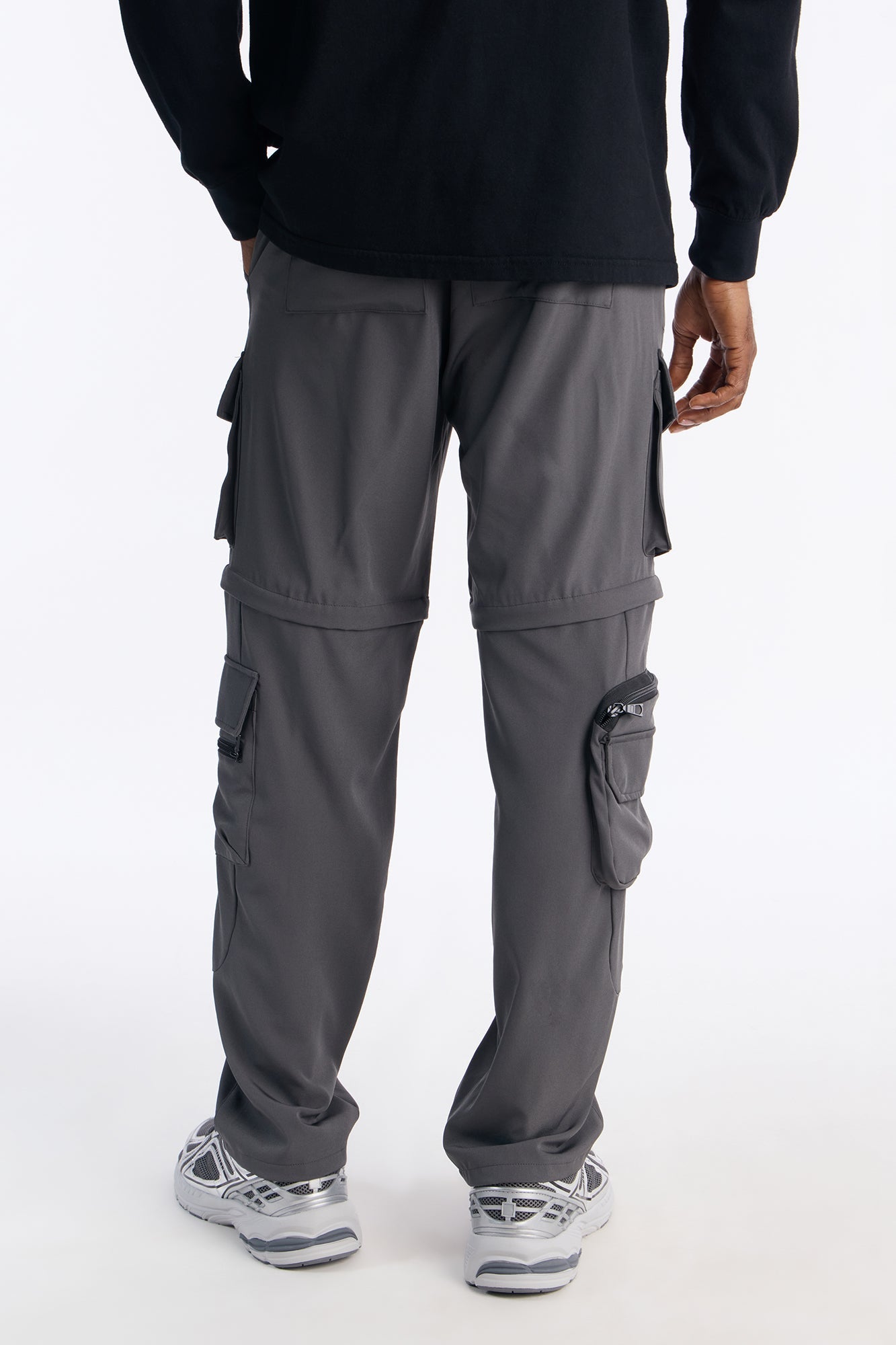 Straight Convertible Turning Point Utility Cargo Pant - Grey