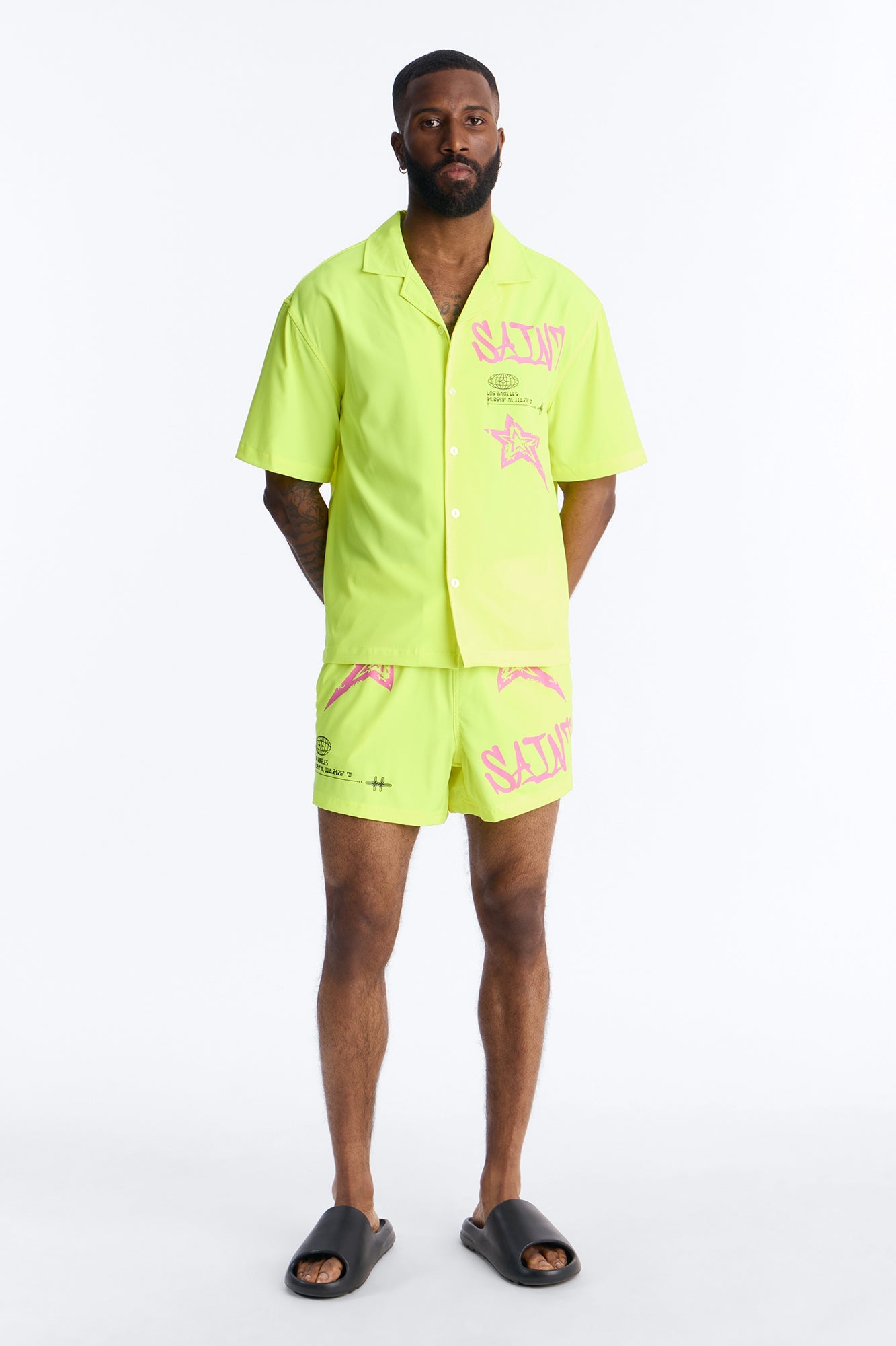 Saints And Stars Button Up Shirt - Yellow
