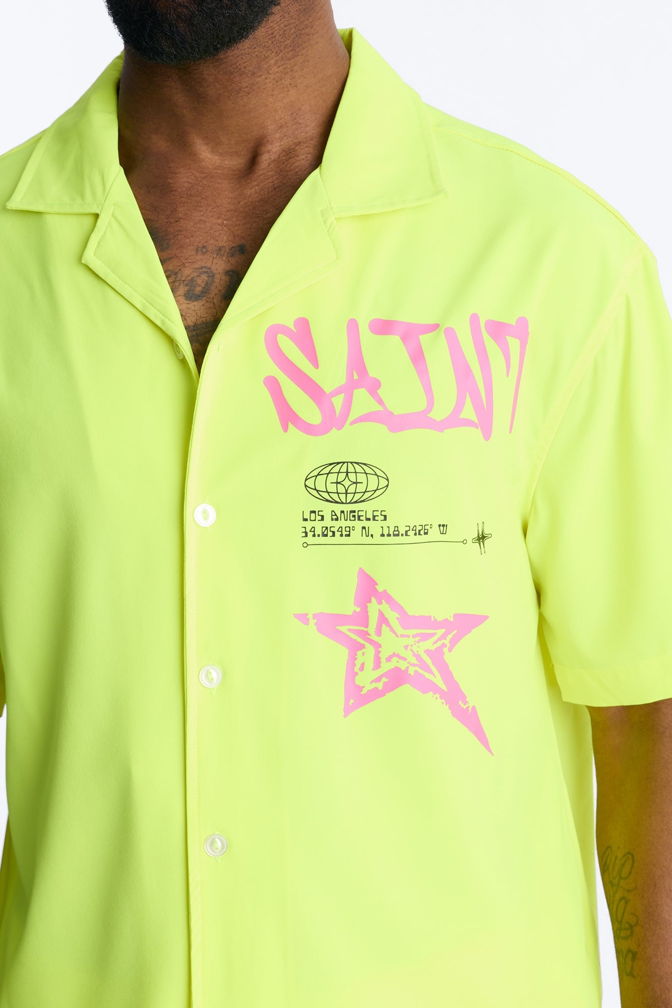 Saints And Stars Button Up Shirt - Yellow