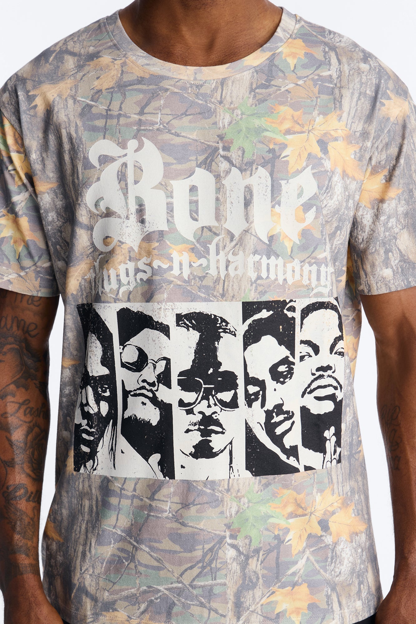 Bone Thugs N Harmony Camo Short Sleeve Shirt - Camouflage