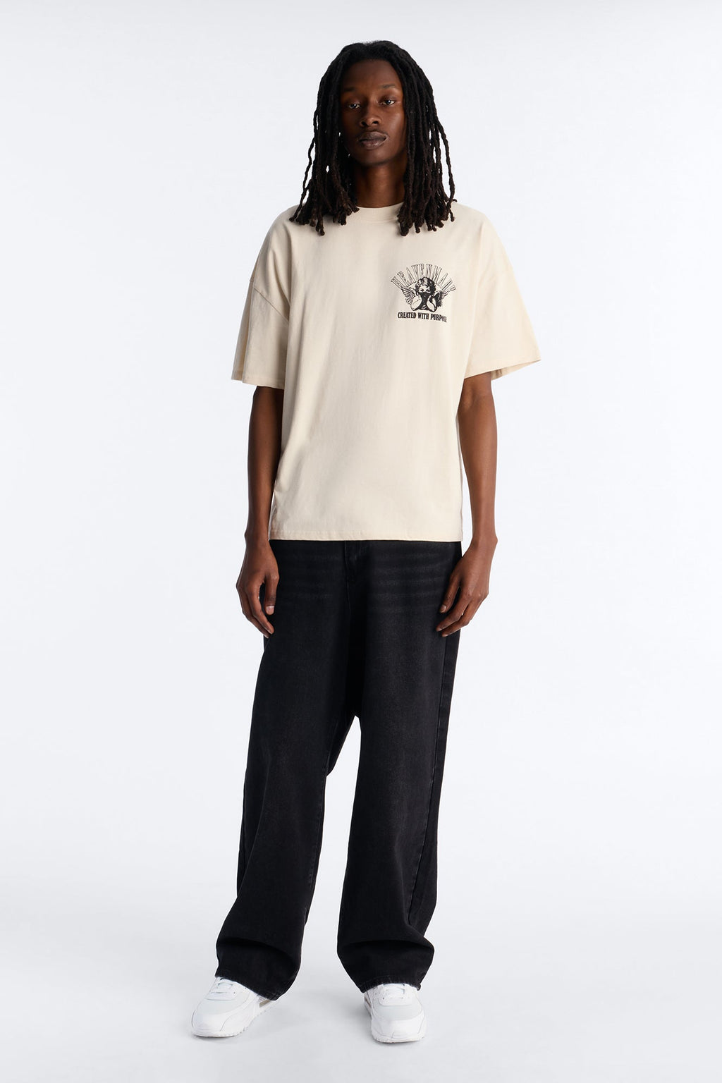 Heaven Made Heavy Weight Boxy Short Sleeve Tee - Off White