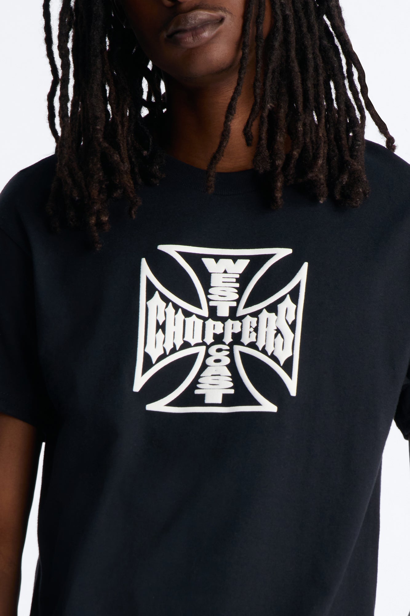 West Coast Choppers Icon Puff Print Short Sleeve Tee - Black