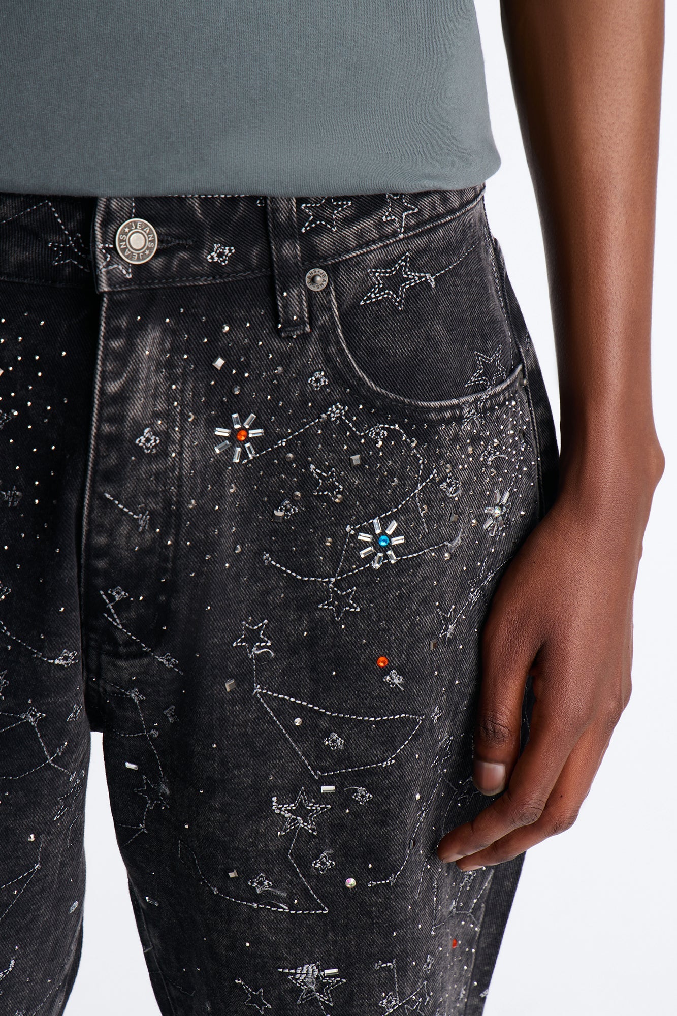 Straight Flare Eclipse Jean - Black Wash