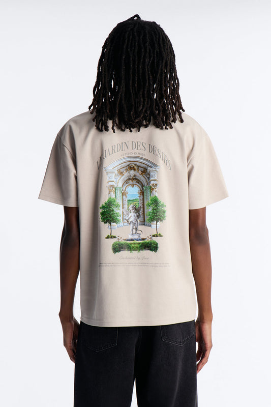 Le Jardin Des Desirs Short Sleeve Tee - Beige