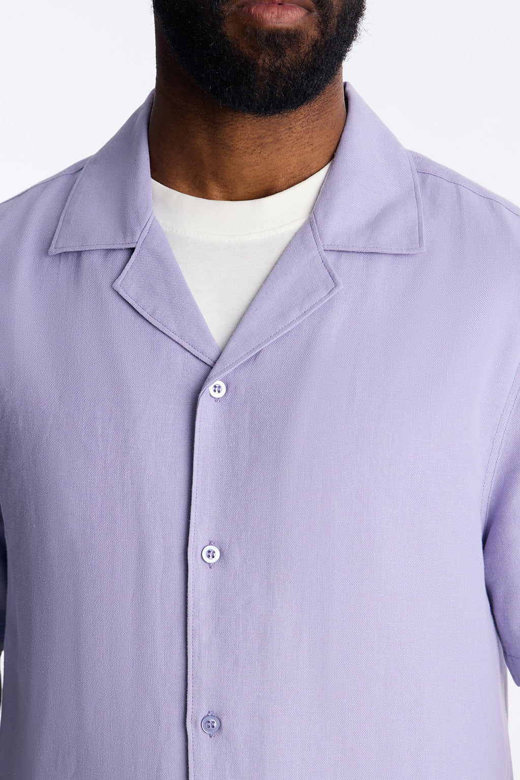 Bahamas Linen Shirt - Lavender