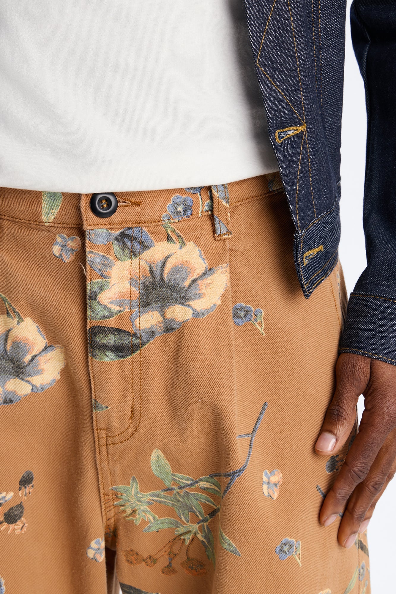 Wide Leg Destiny Flora Pant - Brown