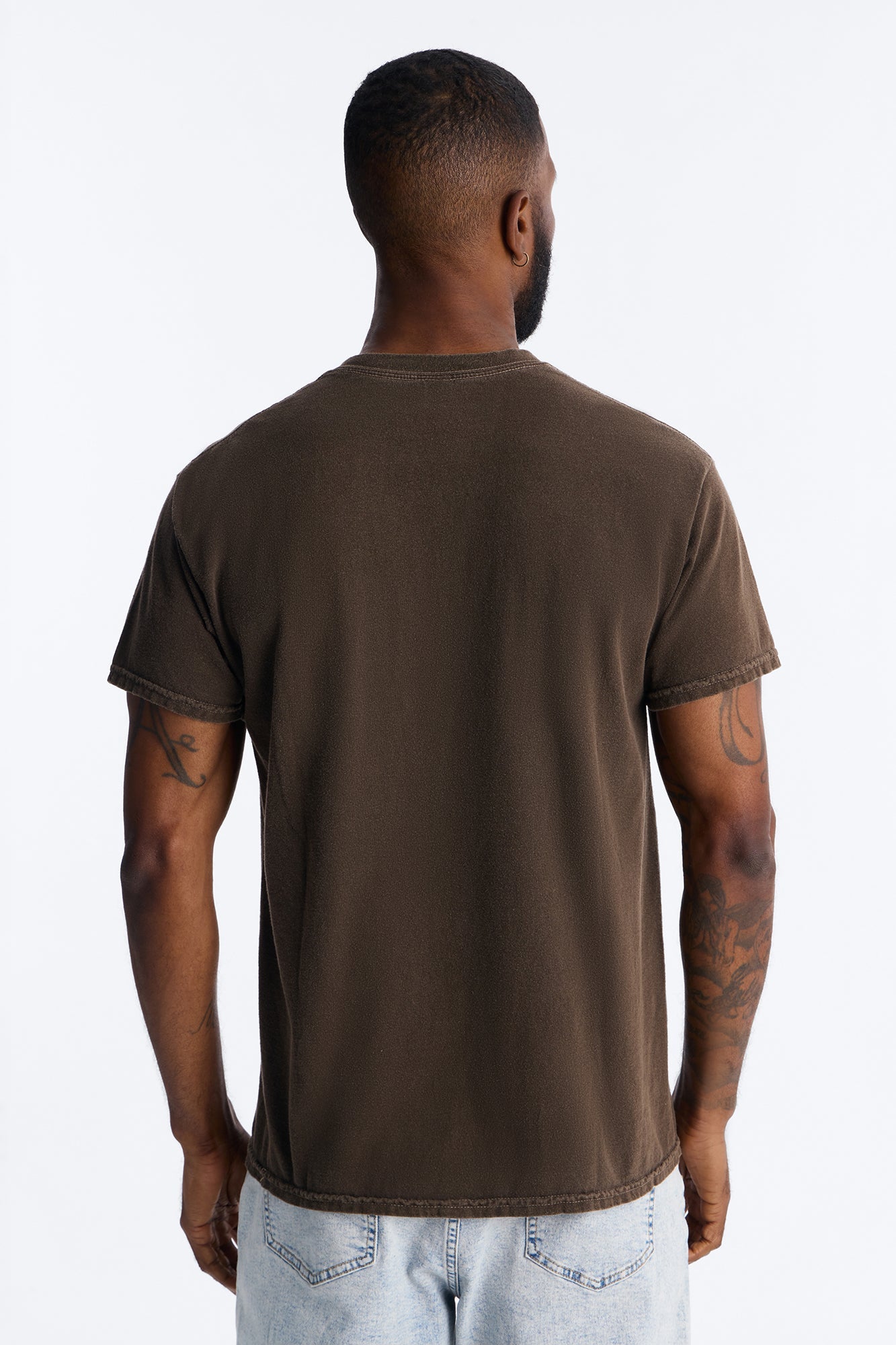 Keep The Faith Always Vintage Short Sleeve Tee - Brown