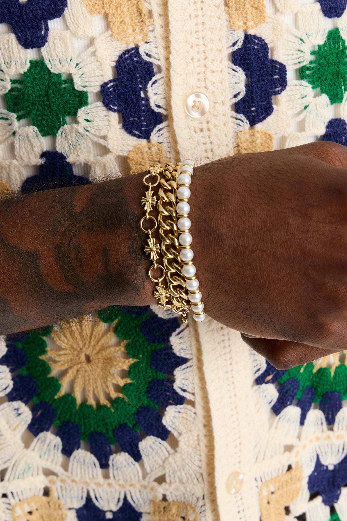 Majestic Aura Bracelet Set - Gold