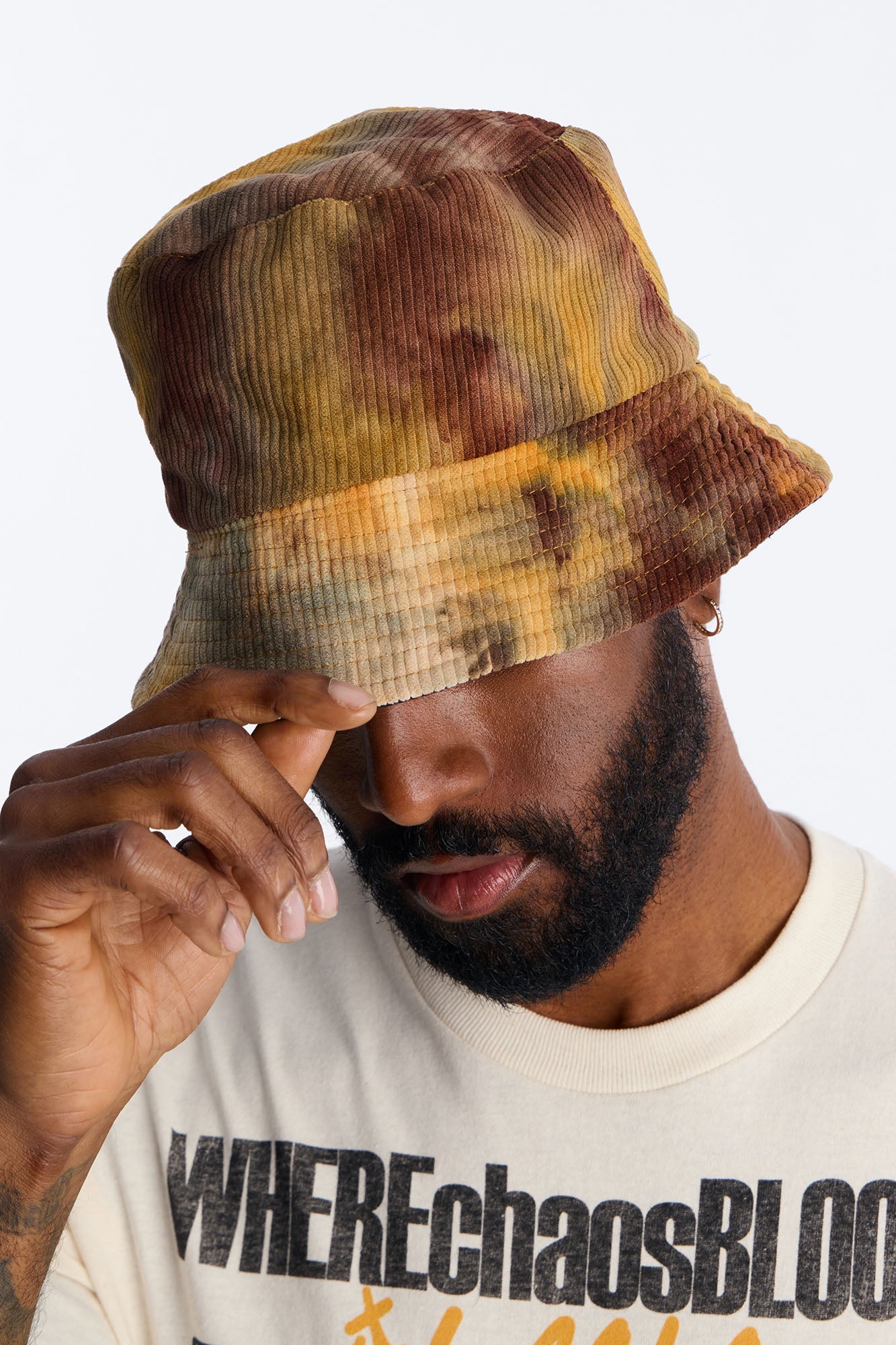 Spilled Over Bucket Hat - Orange