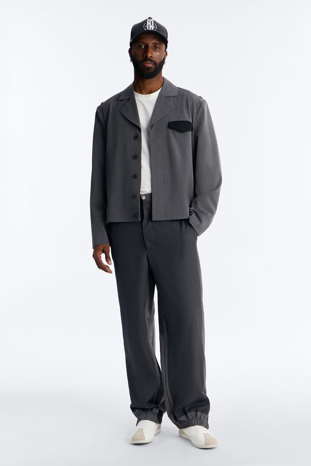 Straight Montalvo Mixed Worlds Trouser - Grey