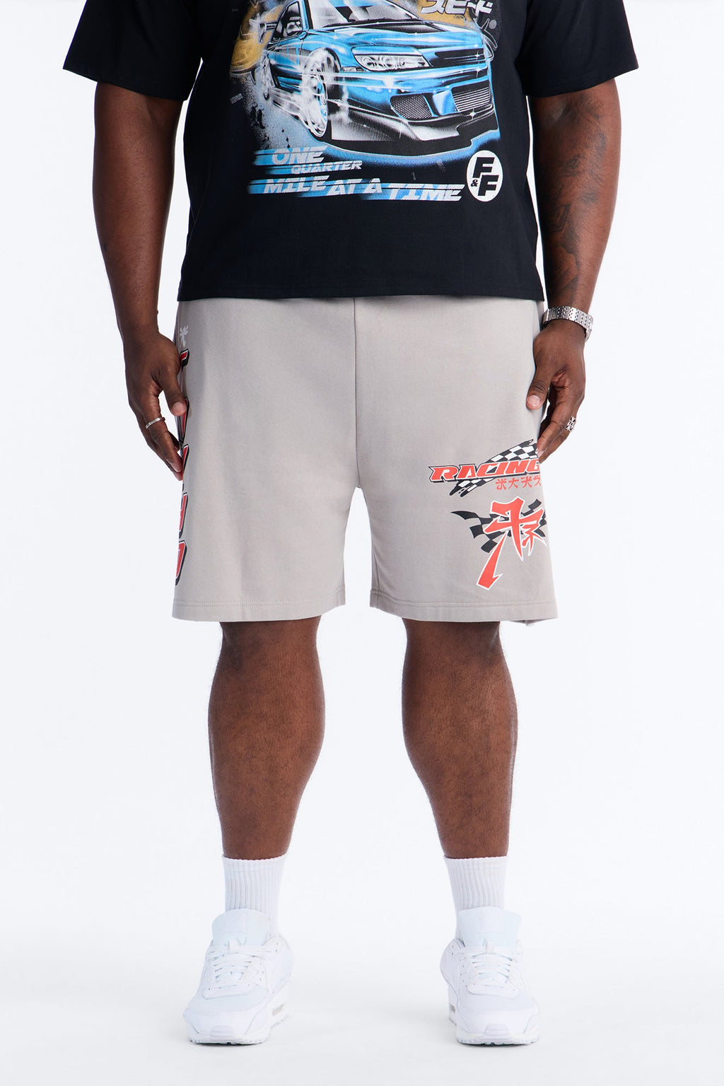 Tokyo Racing Team Sweatshorts - Grey