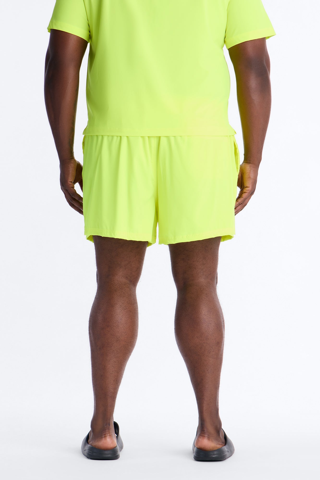 Saints And Stars Swim Trunk 4″ - Yellow