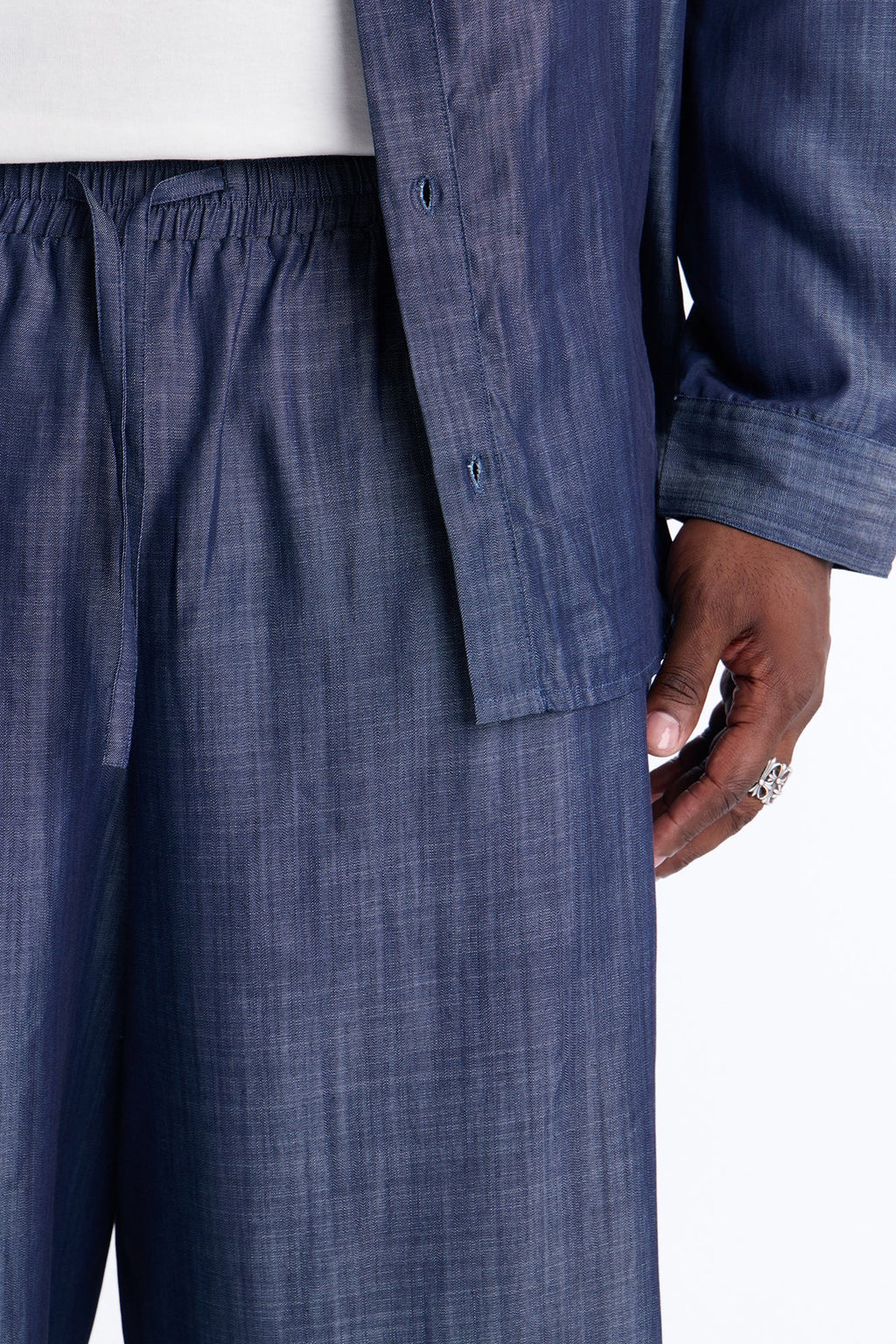 Wide Leg Mercer Gates Pant - Indigo