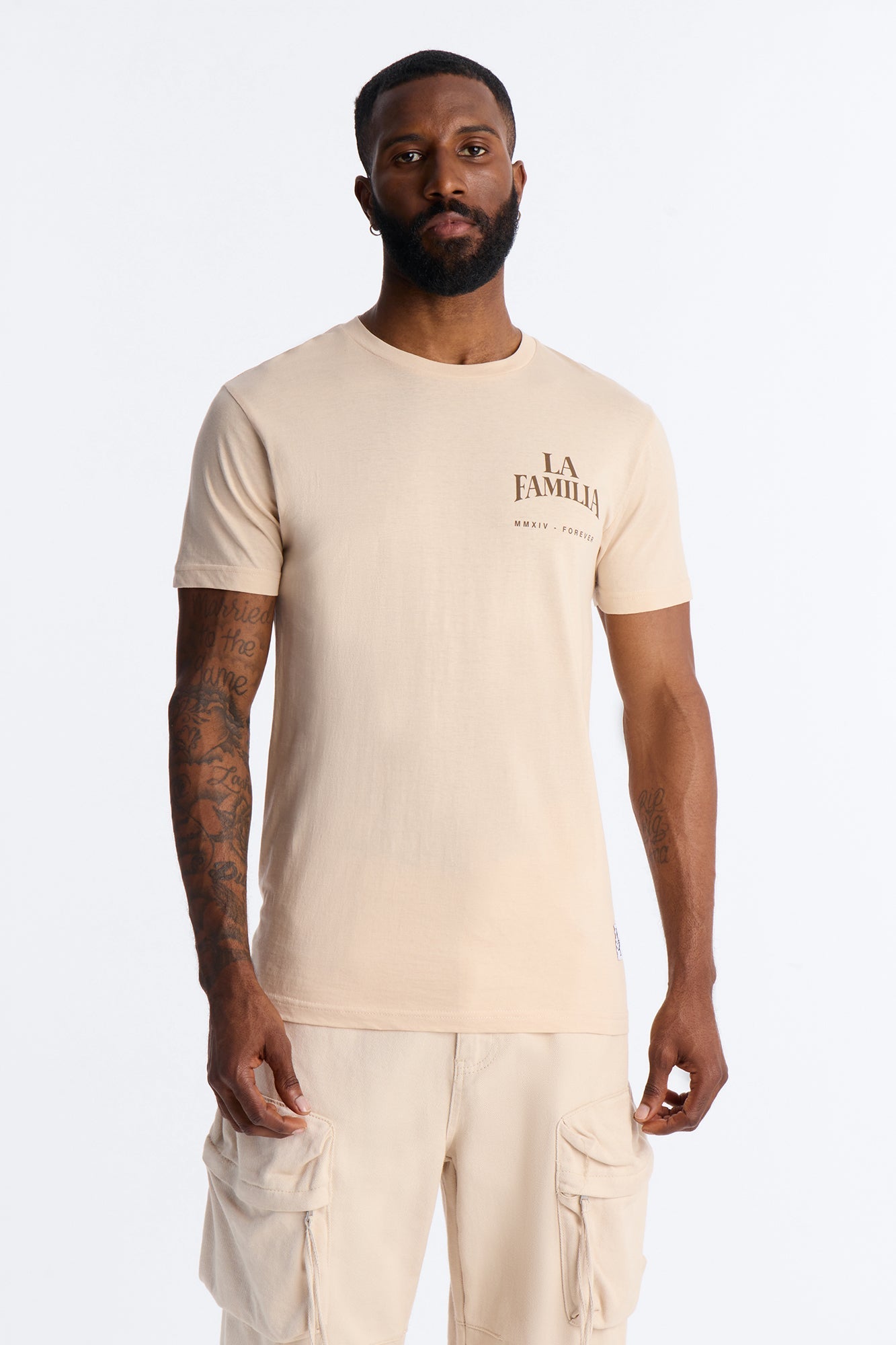 La Familia Virgin Mary Short Sleeve Tee - Cream