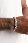 Opulent Oval Chain Bracelet - Silver