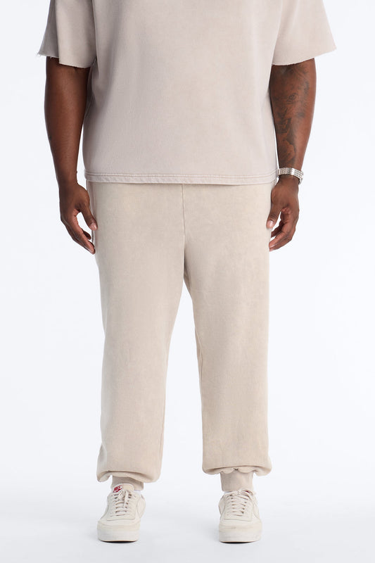 On The Go Washed Jogger - Taupe