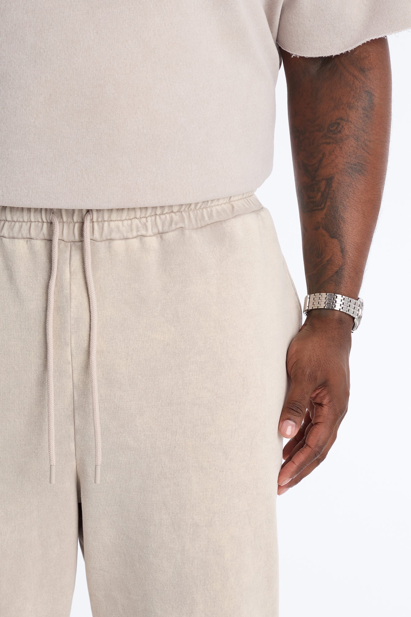 On The Go Washed Jogger - Taupe