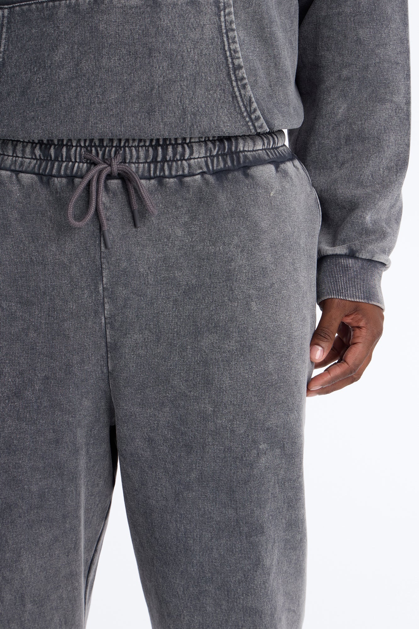On The Go Washed Jogger - Charcoal