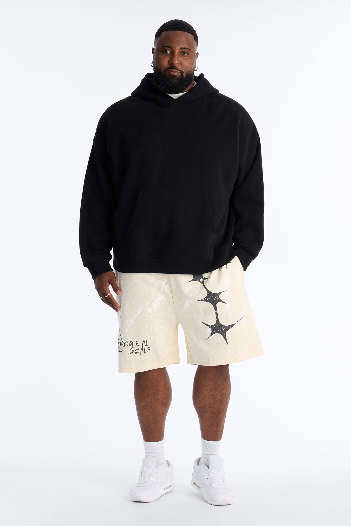 Broken And Gone Sweatshorts - Cream