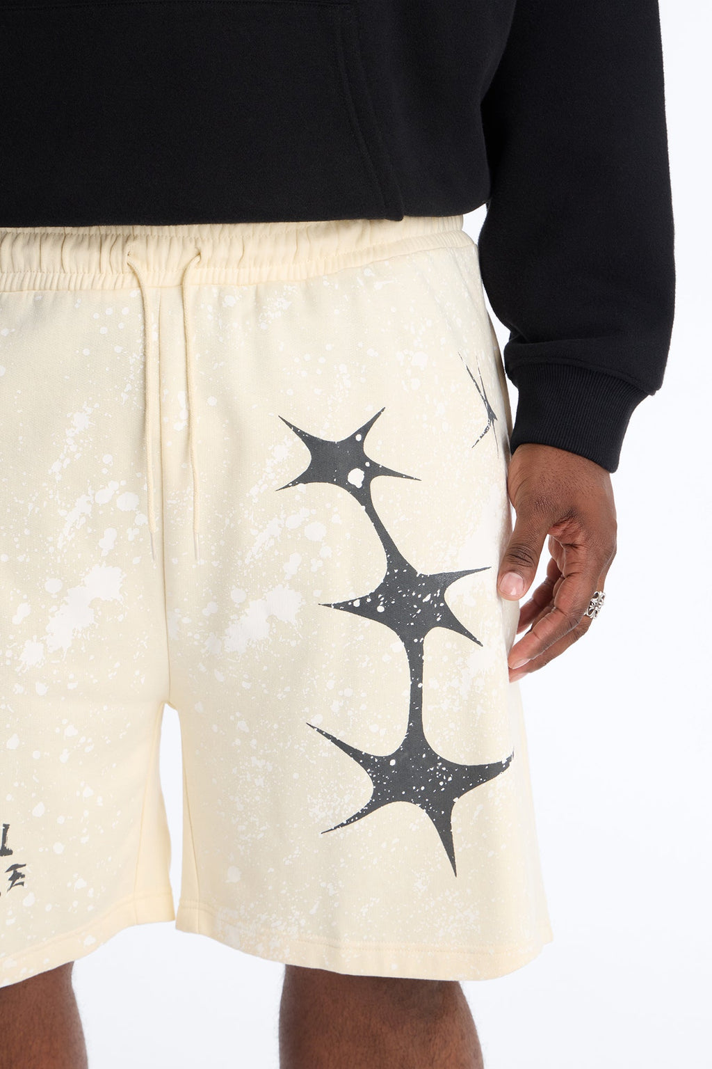 Broken And Gone Sweatshorts - Cream