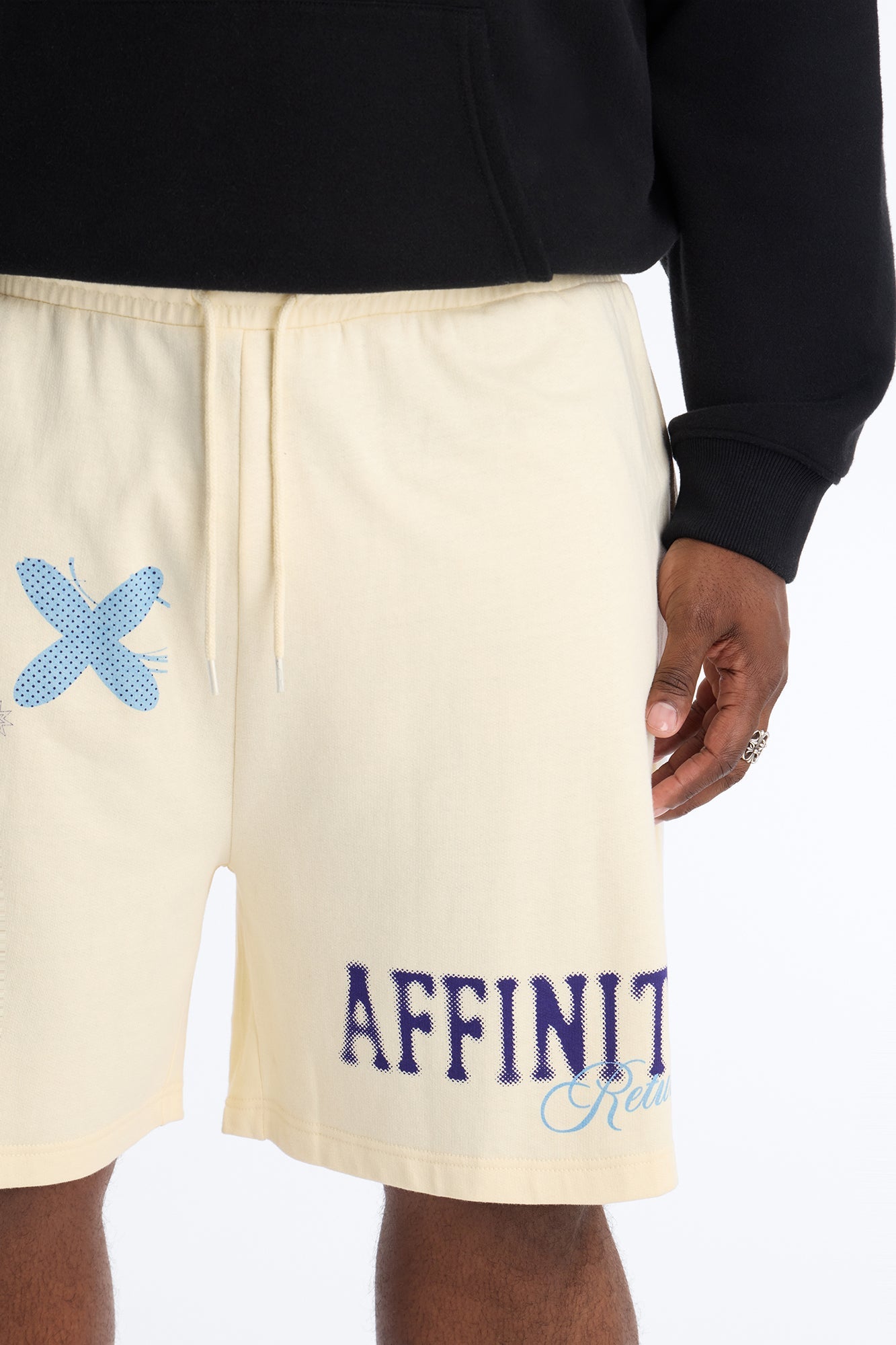 Natural Affinity Sweatshorts - Cream