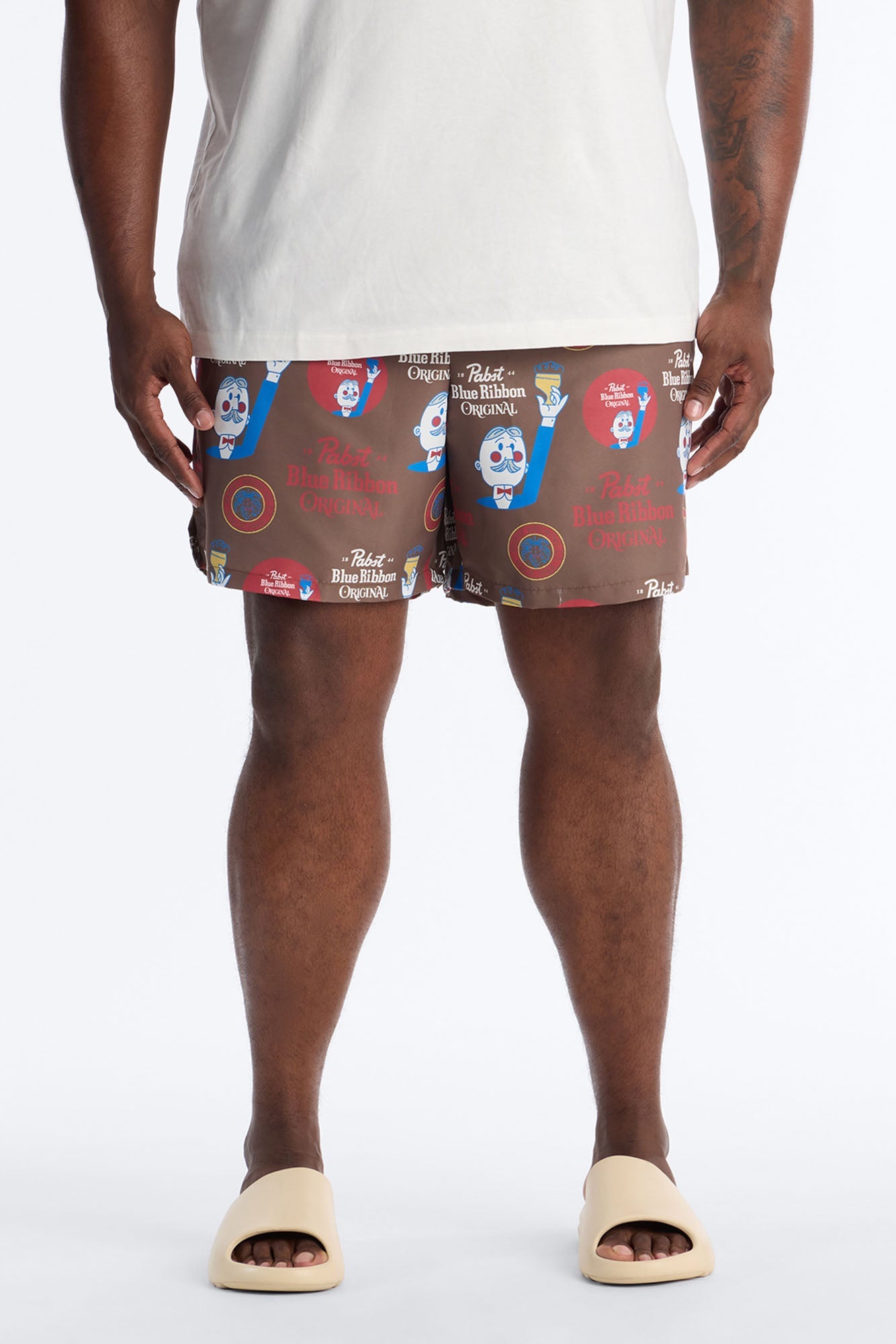 Blue Ribbon Printed Swim Trunk 7″ - Multi Color