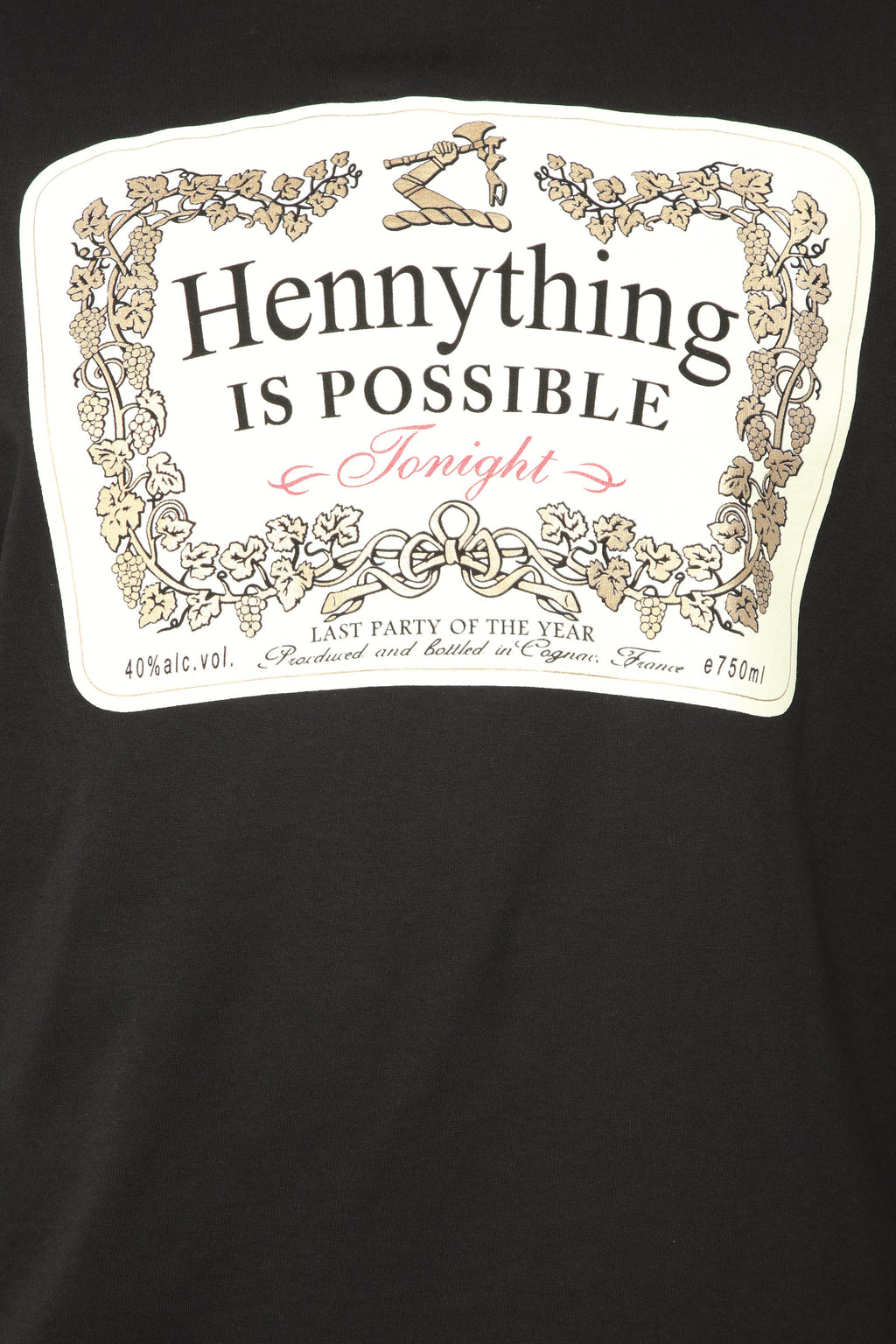 Hennything Is Possible Short Sleeve Crew Tee - Black