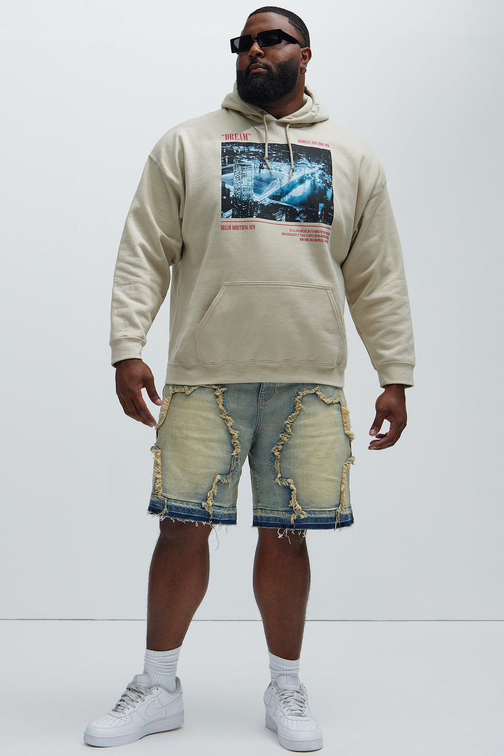 Barker Relaxed Denim Shorts - Vintage Blue Wash