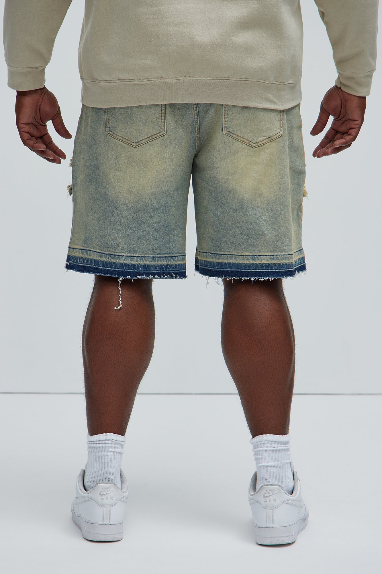 Barker Relaxed Denim Shorts - Vintage Blue Wash