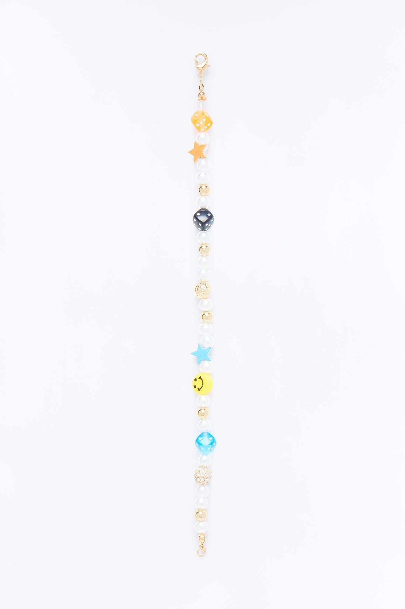 Festival Pearl and Charm Bracelet - Gold
